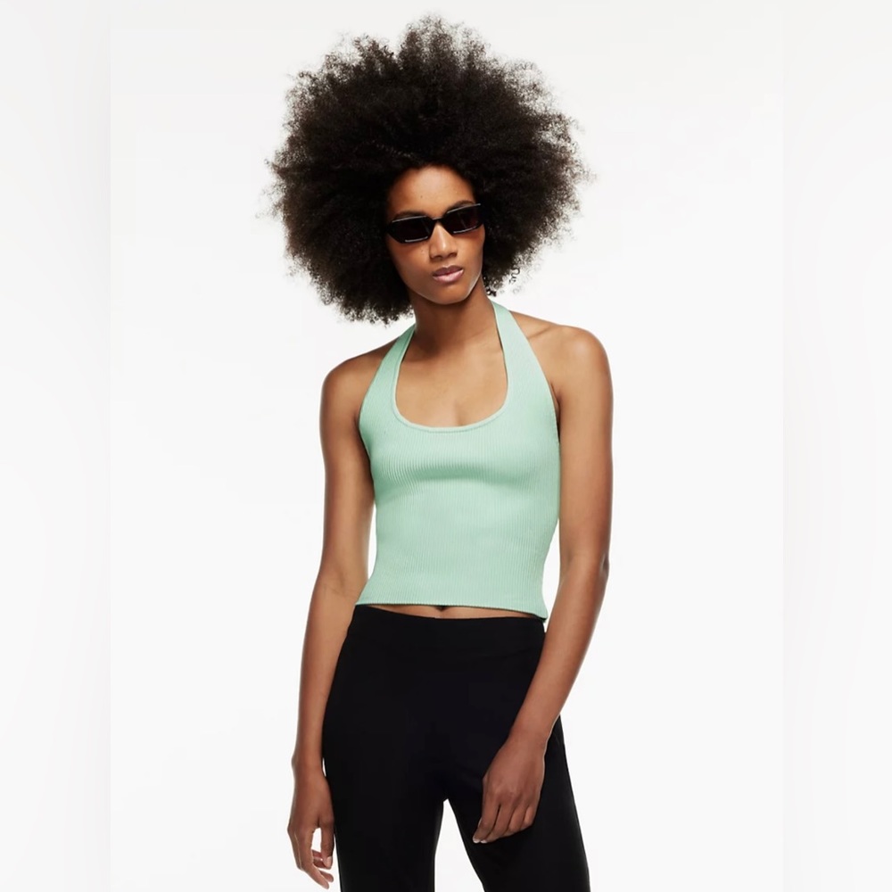 Sculpt Knit Backless Halter Top